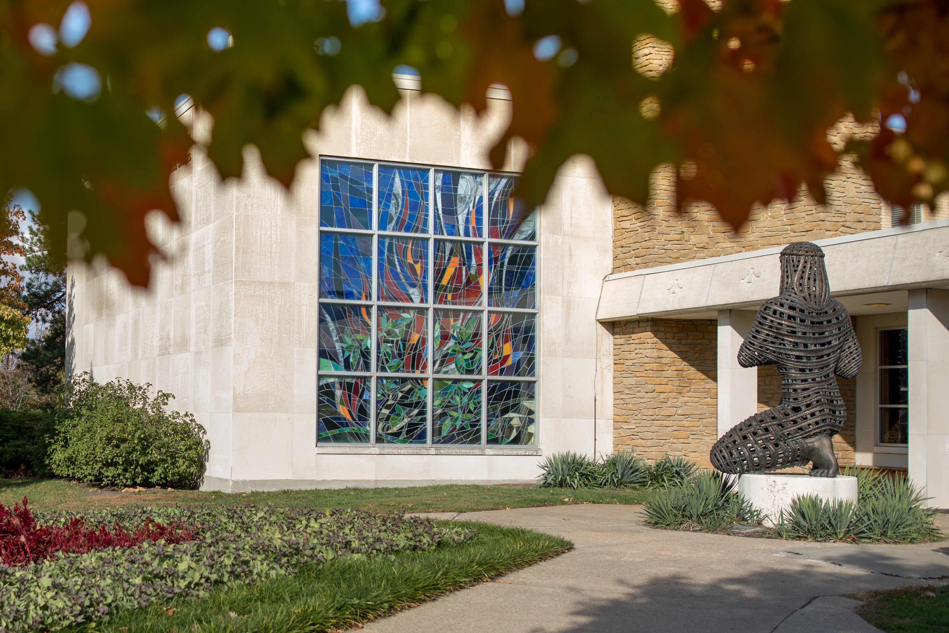 Smith Hall Fall color on KU campus 2016.